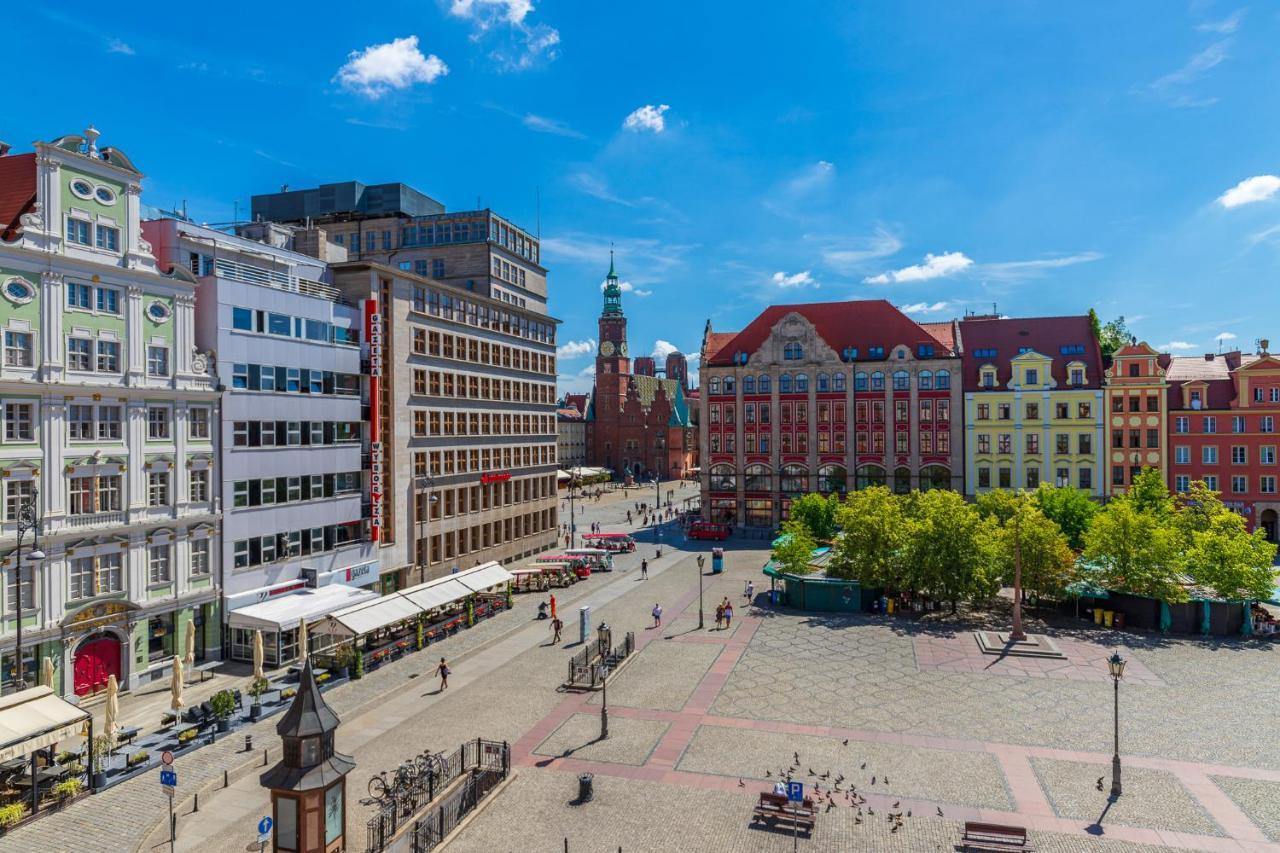 ורוצלב Prywatne Studio Dla 4 Osob Z Widokiem Na Rynek I Plac Solny! מראה חיצוני תמונה